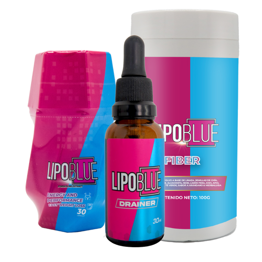 QUEMADOR + DRAINER + FIBRA LIPOBLUE
