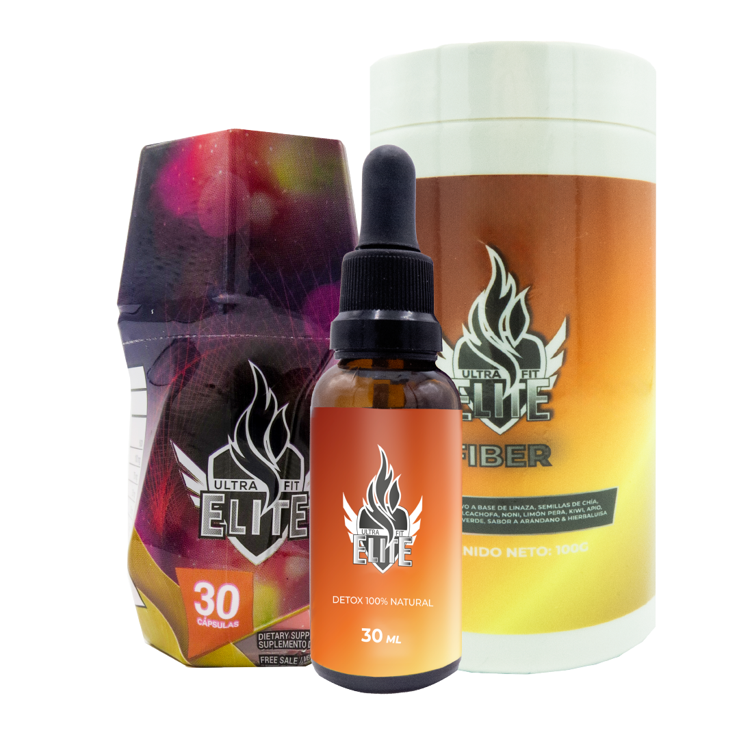 QUEMADOR + DRAINER + FIBRA ULTRA FIT ELITE